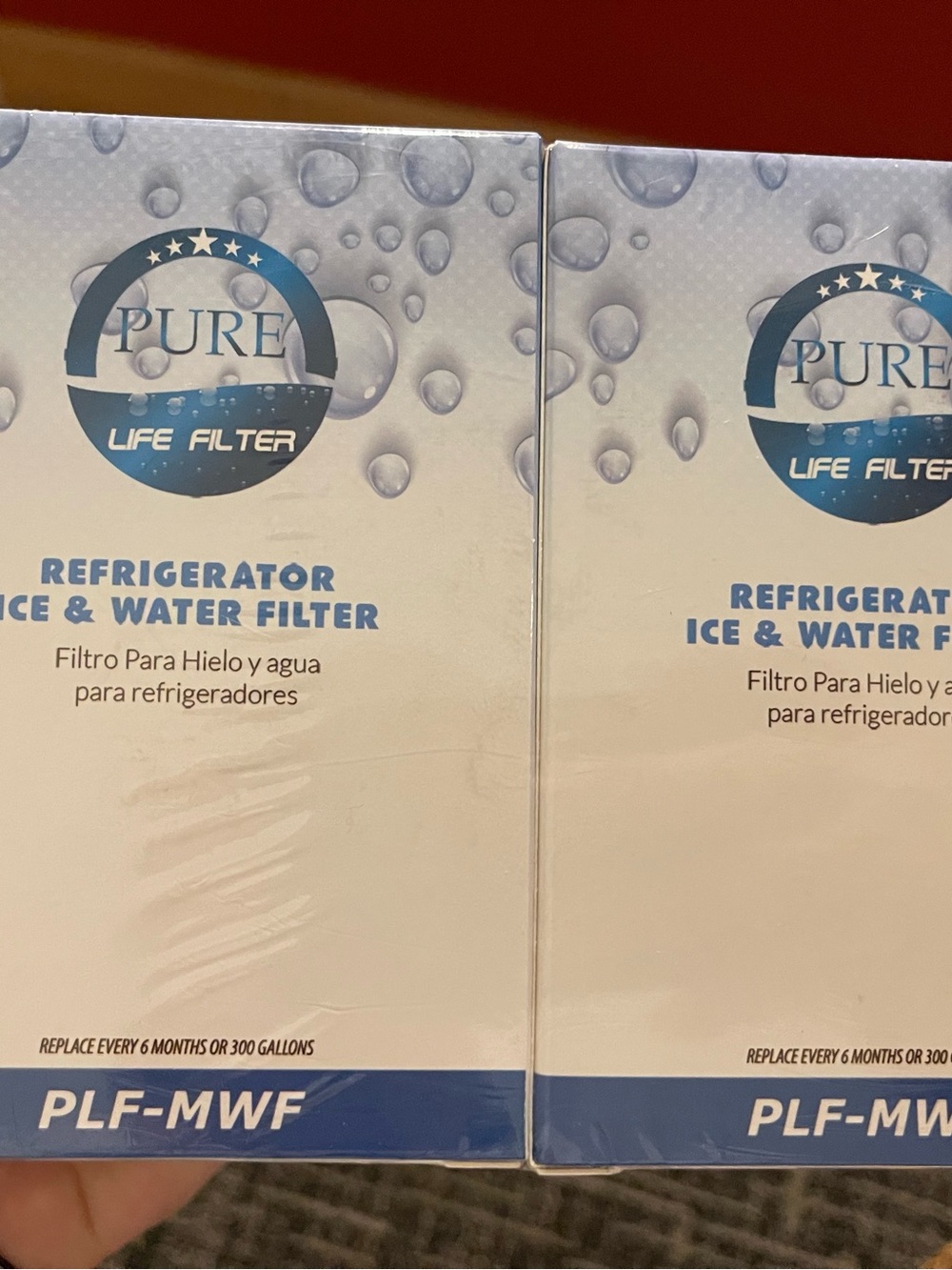 PURE Life Filter PLF-MWF Refrigerator Ice & Water Filter - White/Blue S/2